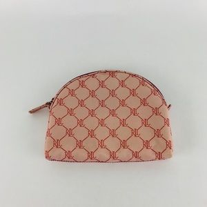 Ralph Lauren cosmetic makeup bag red white logo